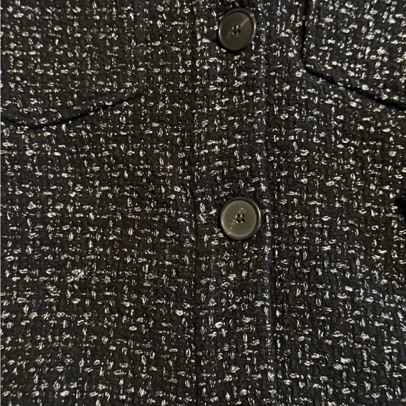Zara Black and White Tweeted Jacket Size Small Black Tag Runs Big - Picture 3 of 5
